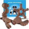 NEZIN Dog Chew Toys for Aggressive Chewers, 4 Pack Indestructible Dog Toys with Tough Nylon, Chew Toy Gift for Dogs of All Breed Sizes