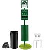 Dog Waste Station, Commercial Dog Poop Station, 11.5 Gallons Pet Waste Bin with 50 Can Liners, Bag Dispenser & 600 Waste Bags