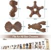 NEZIN Dog Chew Toys for Aggressive Chewers, 4 Pack Indestructible Dog Toys with Tough Nylon, Chew Toy Gift for Dogs of All Breed Sizes