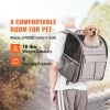 Rolling Pet Carrier Backpack with Removable Wheels for Under 18LBS