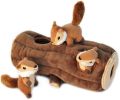 Interactive Dog & Puppy Toys for Boredom, Stimulating Pet Products to Keep them Busy, Hide & Seek Plush Dog Puzzles, Squeaky Toy for Enrichment