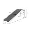 60" Pet Ramp for Dogs & Cats, Non-Slip Carpet, Easy Access, White