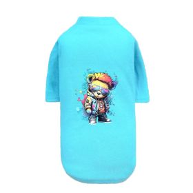 Punk Brats Dog Tee (Color: Teal, size: SM)