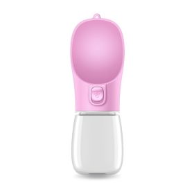Portable Drinking Cup For Pets (Option: Pink-300ML)