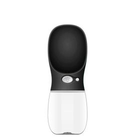 Pet Water Cup Outdoor Portable Water Bottle (Option: Black-350ML)