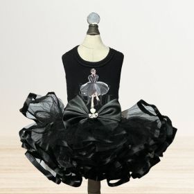 Goddess Dog Tutu Dress Collection (Color: Selene, size: XXS)