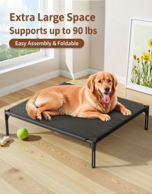 Pet Bed, No Assembly Required, Foldable, Portable, Waterproof & Moisture-Proof, Breathable & Antibacterial, All-Season Sleeping Mat for Cats and Dogs (Color: Oxford cloth XL)