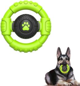 Dog Toys for Aggressive Chewers Large Medium Small Breed Indestructible Durable Tough Dog Chew Toys to Keep Them Busy Nylon Rubber Interactive Dog Toy (Color: Yellow)