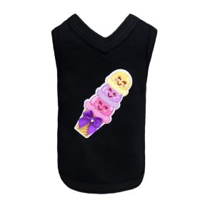 Sweet Savory Dog Tank (Color: Black, size: MD)