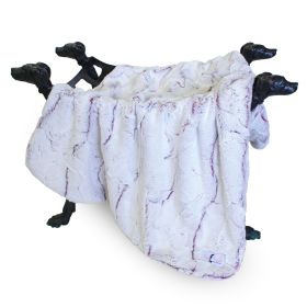 Whisper Dog Blanket (Color: Merlot, size: Throw)