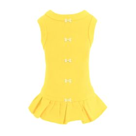 Candy Dog Dress Collection (Color: Yellow, size: LG)